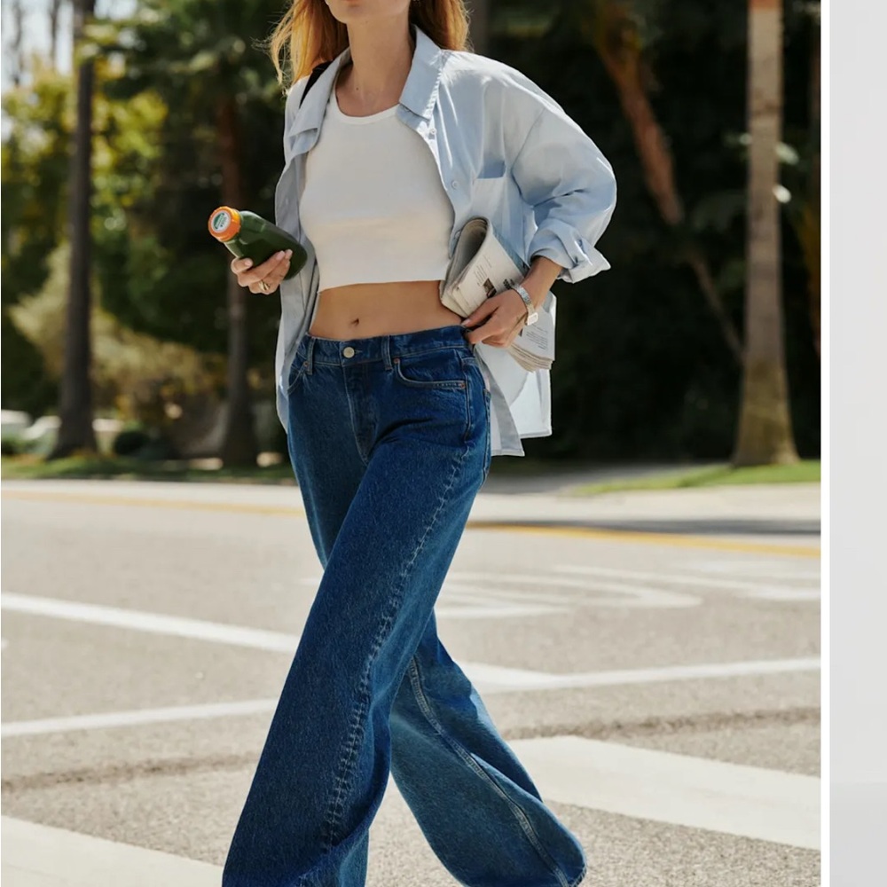 Reformation Cary Low Rise Slouchy Wide Leg Jeans